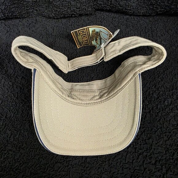 DPC Dorfman Pacific Khaki USA Adjustable Visor New with Tags - Picture 5 of 5